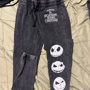 Nightmare Before Christmas Grey Sweatpants
